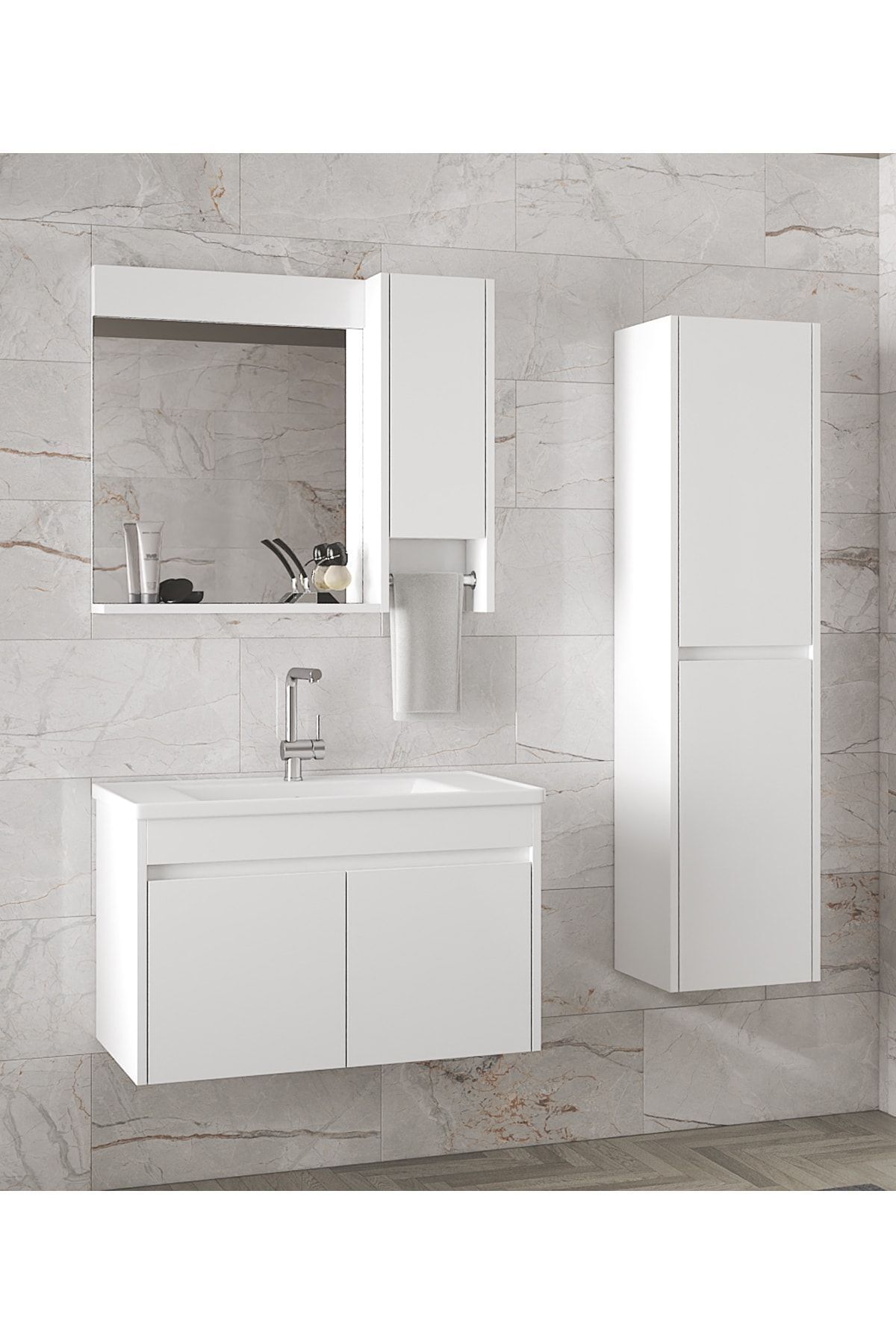 Estella-oa%20Beyaz%20(80%2035)%20115%20Cm%20Ayna%20Dolaplı%20Boy%20Dolaplı%20Lavabolu%20Mdf%20Banyo%20Dolabı%20Seti*hazır%20Kurulu