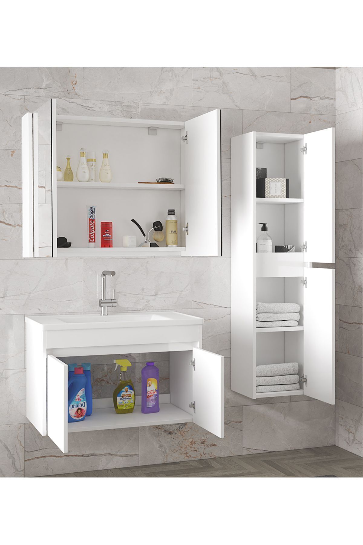 Estella%20(80%2035)%20115%20Cm%20EA-Beyaz-%20Ayna%20Ve%20Boy%20Dolaplı%20Lavabolu%20Mdf%20Banyo%20Dolabı%20Seti**hazır%20Kurulu**