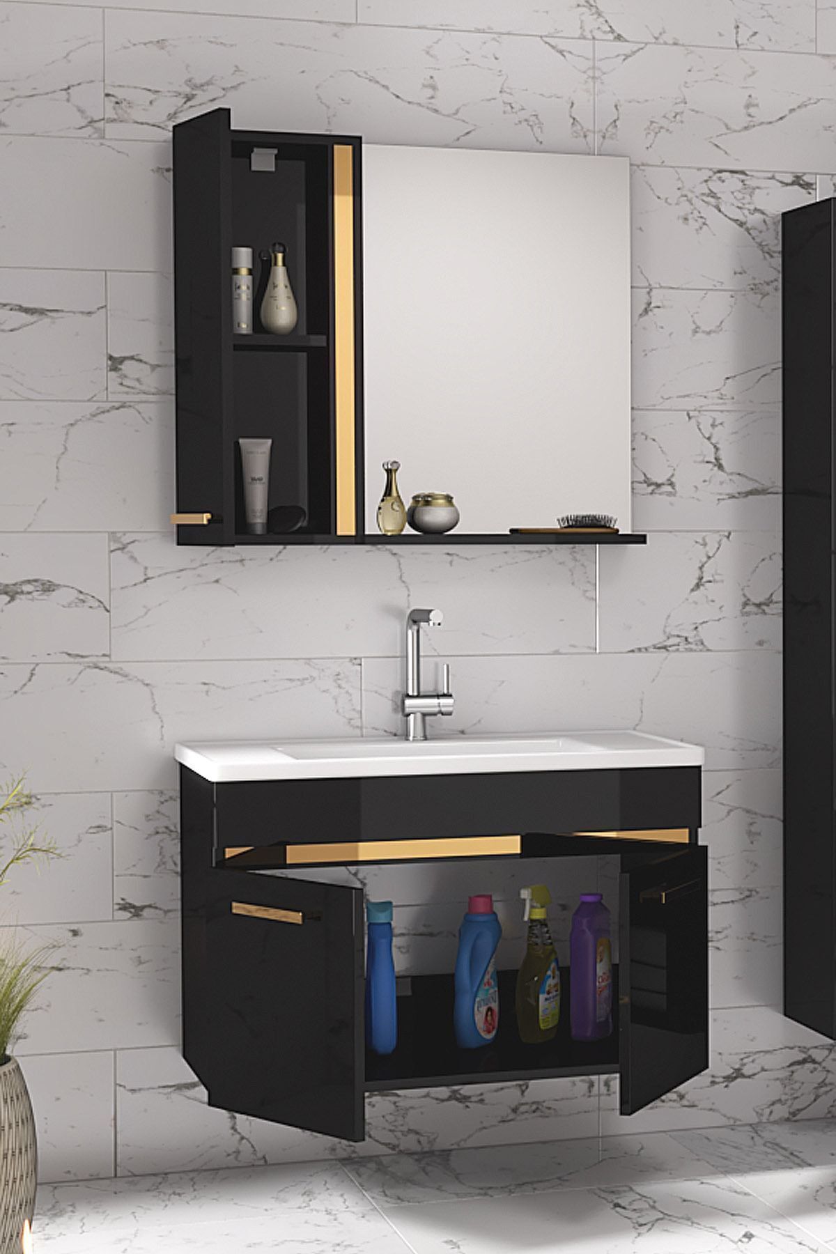 Yeni%20Gold%20Siyah%2080%20Cm%20Ayna%20Dolaplı%20Seramik%20Lavabolu%20Mdf%20Banyo%20Dolabı%20Seti**hazır%20Kurulu**