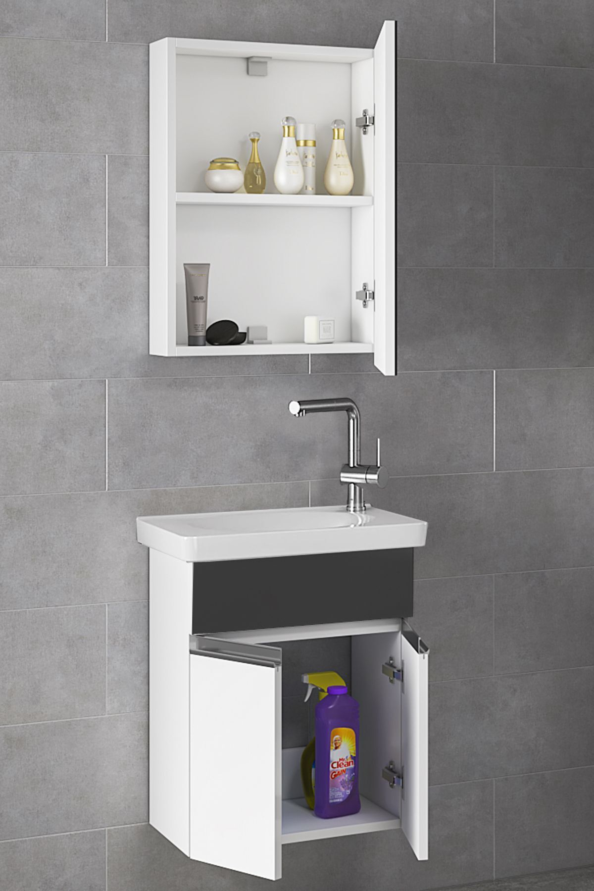 Miniço-sb-ebeveyn%2045%20Cm%20X%2028%20Cm%20Ayna%20Dolaplı%20Lavabolu%20Mdf%20Banyo%20Dolabı%20Seti**hazır%20Kurulu**