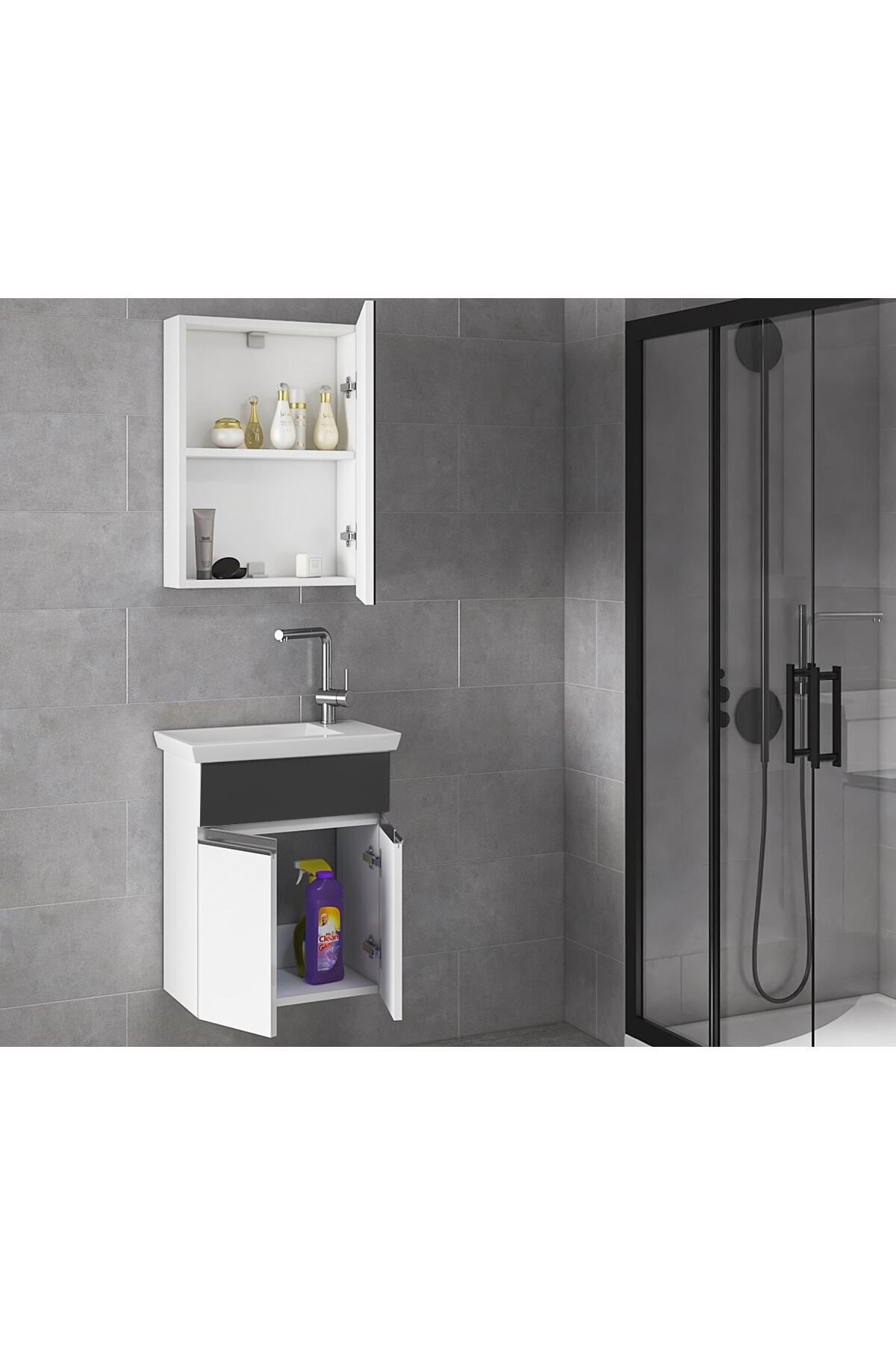 Miniço-sb-ebeveyn%2045%20Cm%20X%2028%20Cm%20Ayna%20Dolaplı%20Lavabolu%20Mdf%20Banyo%20Dolabı%20Seti**hazır%20Kurulu**