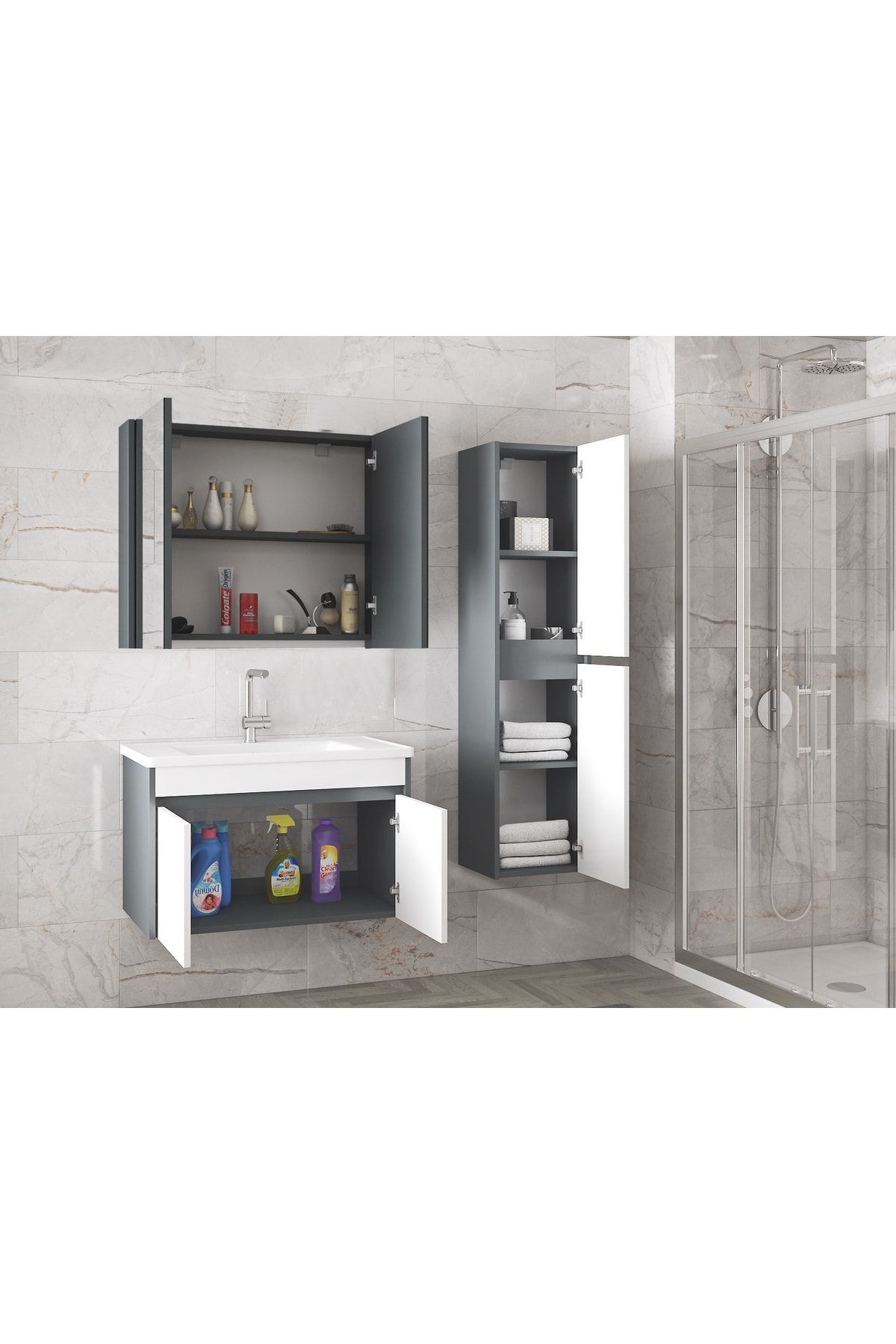 Estella-ea%20(65%2035)%20100%20Cm%20Ayna%20Dolaplı%20Boy%20Dolaplı%20Lavabolu%20Mdf%20Banyo%20Dolabı%20Seti%20**hazır%20Kurulu